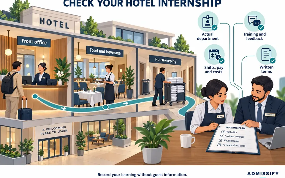 Hotel Management Internships Abroad and What to Check