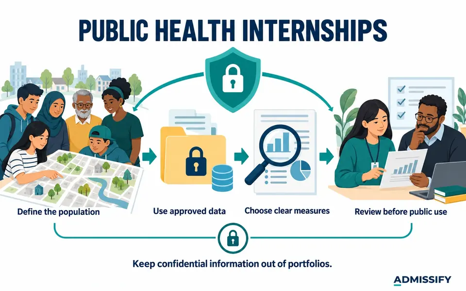 A public health project connects a defined population and purpose to approved data, measurement, review and privacy protection.