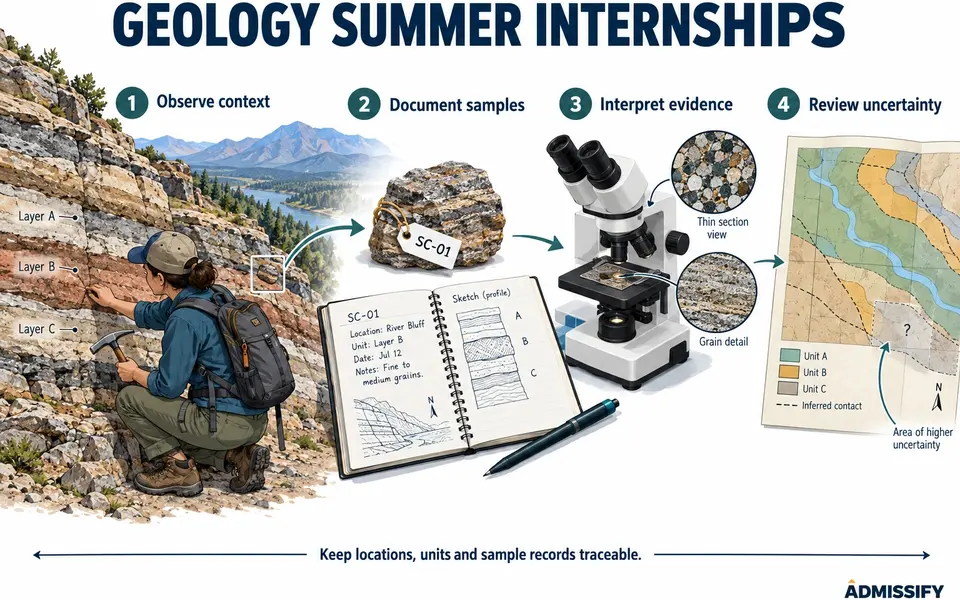 Geology Summer Internships in Fieldwork Lab and Data Roles
