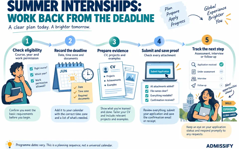 When and How to Apply for Summer Internships