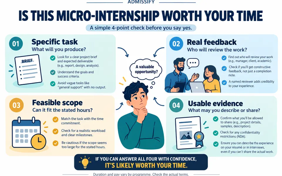 Micro Internships and What to Check Before Applying