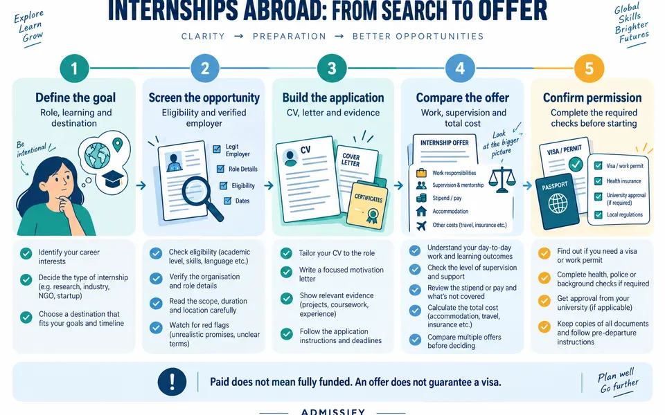 Internships Abroad for Indian Students